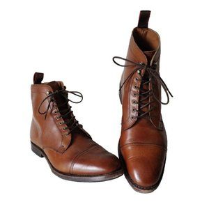 Allen Edmonds First Avenue Dress Boots Size 7 D Cognac Brown 1194